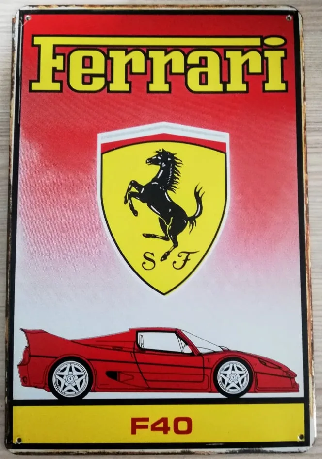Ferrari F40 photographed in 1987