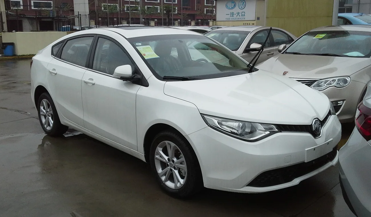 2015 MG GT saloon in China, matching the 2014 debut article.