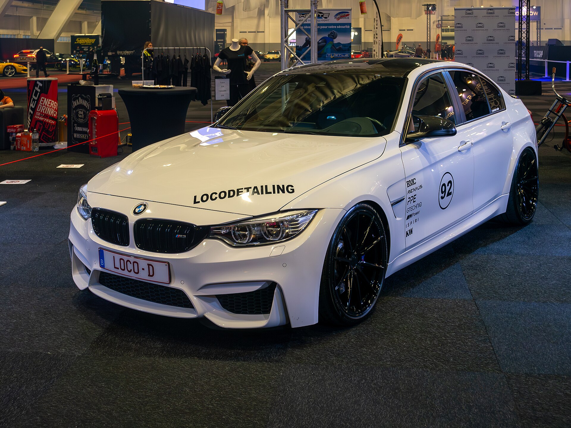 BMW M3 E90 saloon at Brussels, matching the 2009 model described.