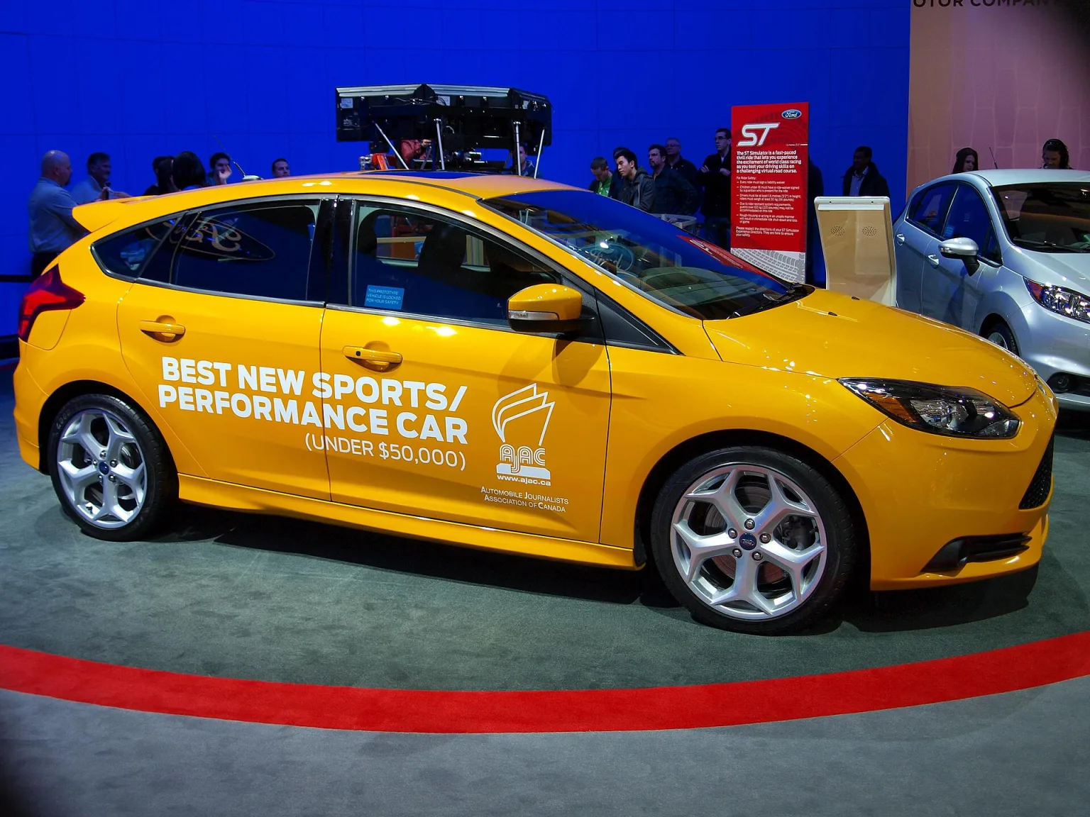 2013 Ford Focus ST on display at the 2013 Canadian International AutoShow.