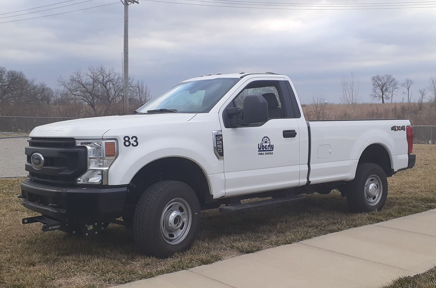 2020 Ford Super Duty, current generation, used by Liberty 53 School District.