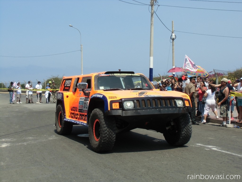 Gordon Hummer at the 2013 Dakar Rally.