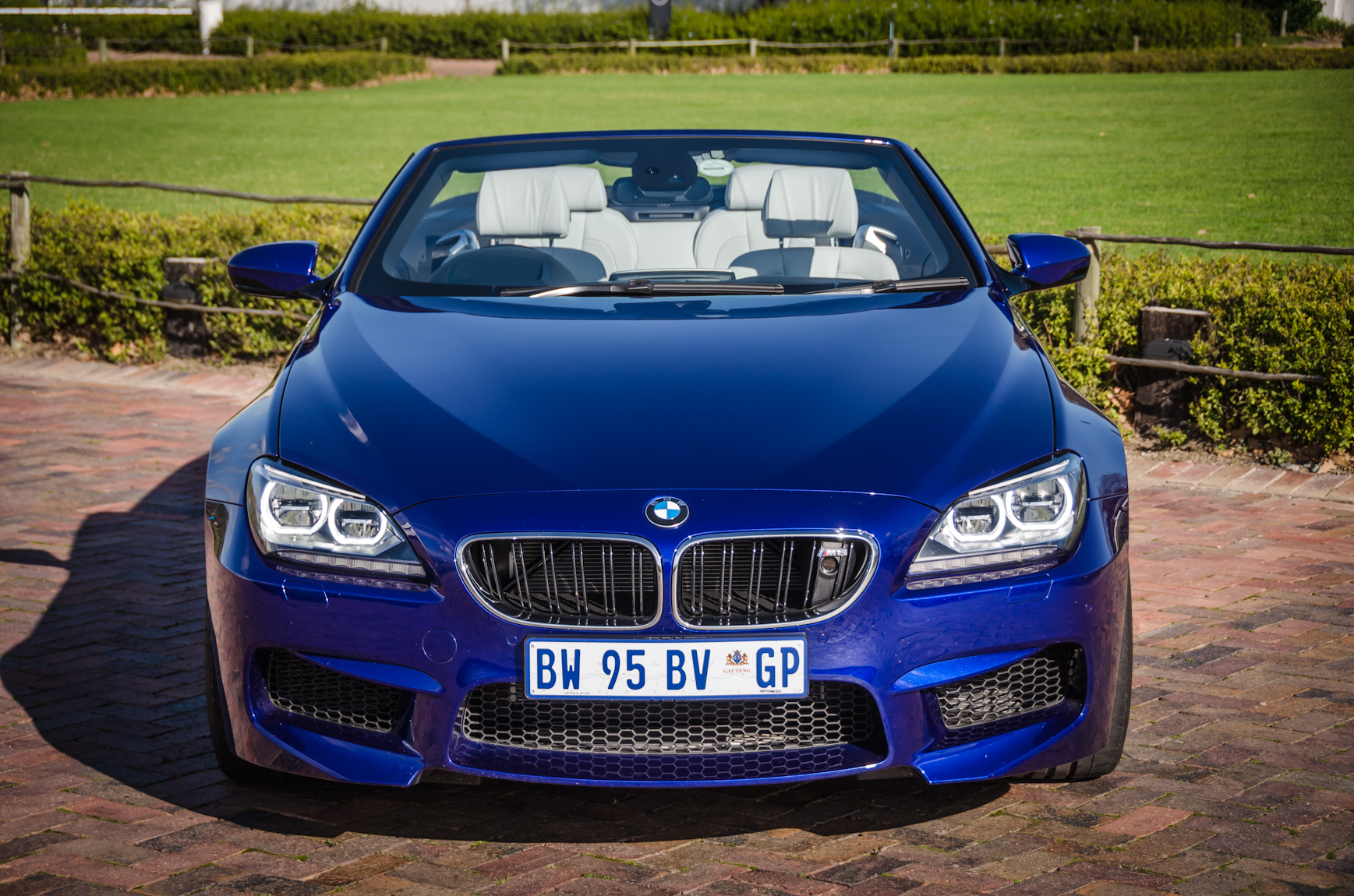 BMW M6 Convertible (F12) photographed in daylight, front three-quarter view.