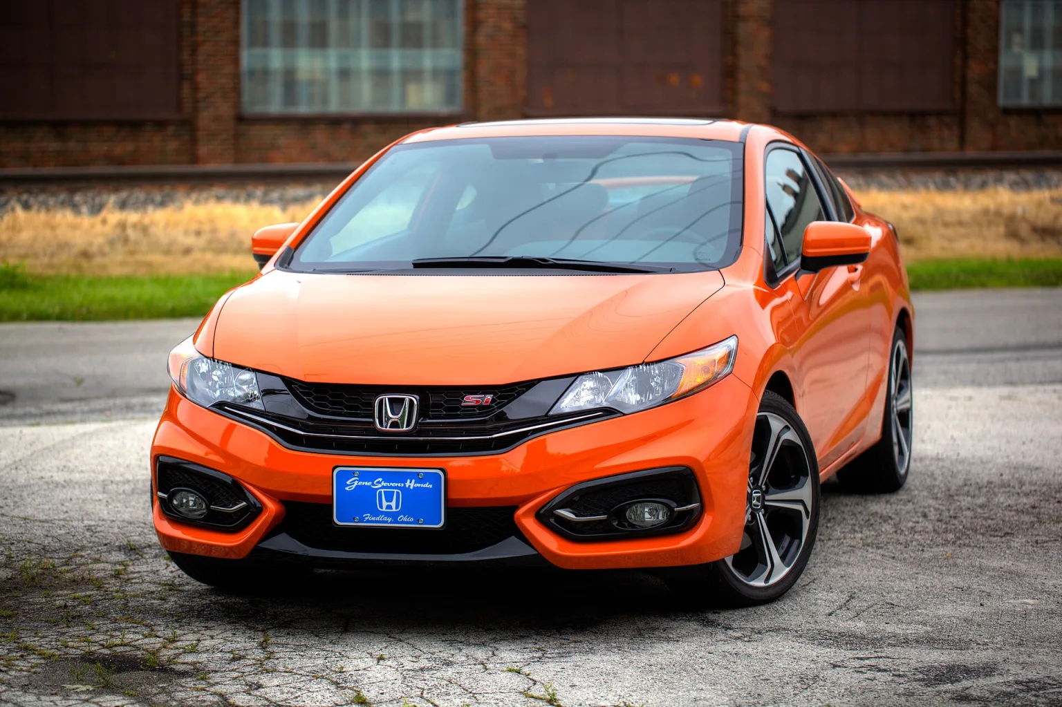 2015 Honda Civic Si Coupe in orange