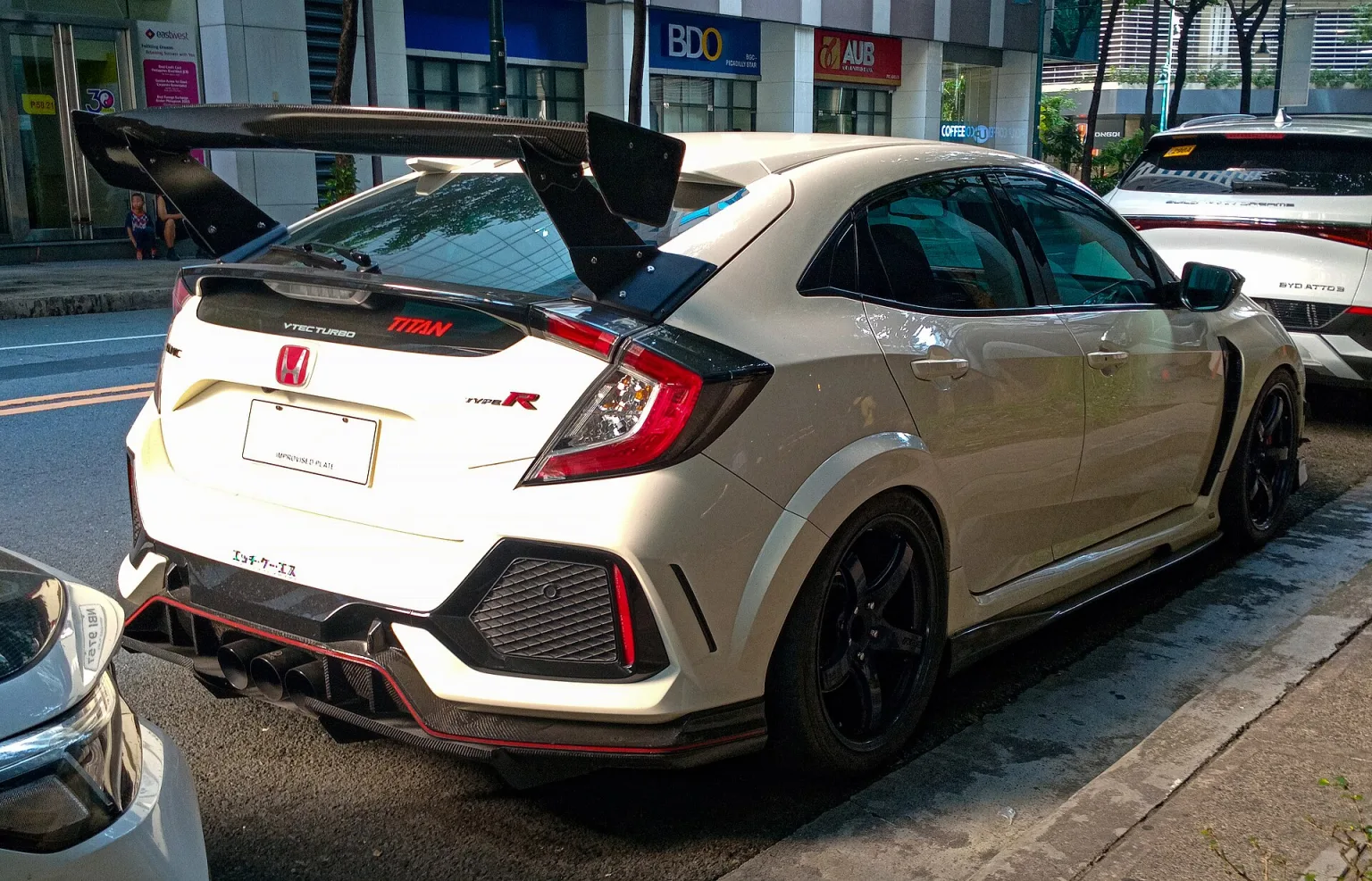 2018 Honda Civic Type R FK8 in Championship White, rear right