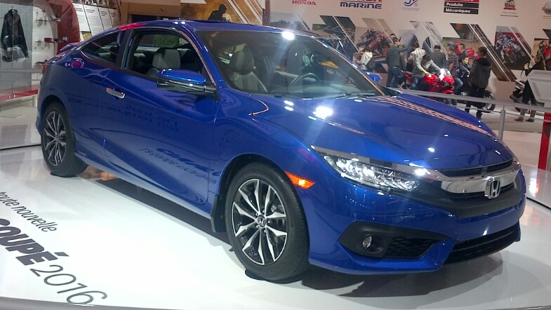 2016 Honda Civic Coupe at the 2016 MIAS