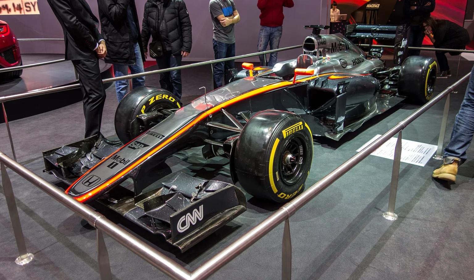 McLaren MP4-30 Formula One car from the 2015 season.