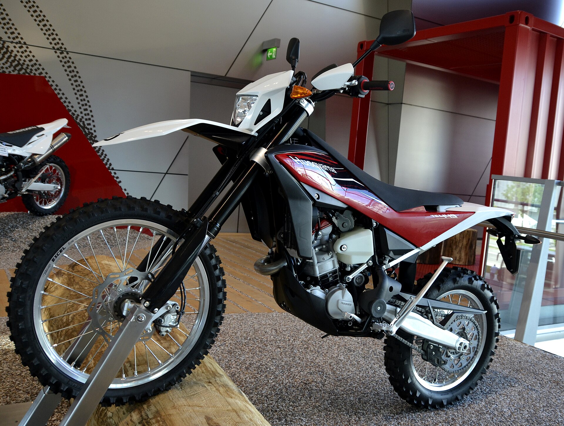 Husqvarna TE449, a Husqvarna motorcycle from the BMW ownership era.