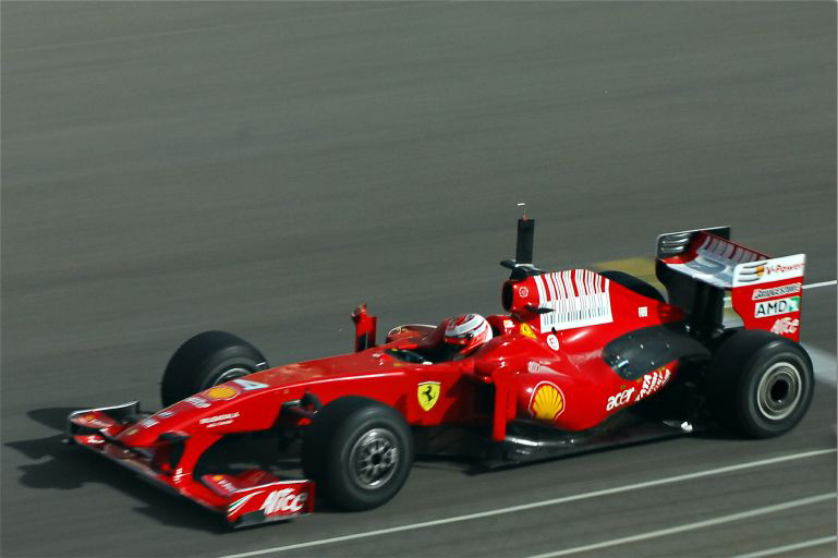 Kimi Räikkönen testing the Ferrari F60