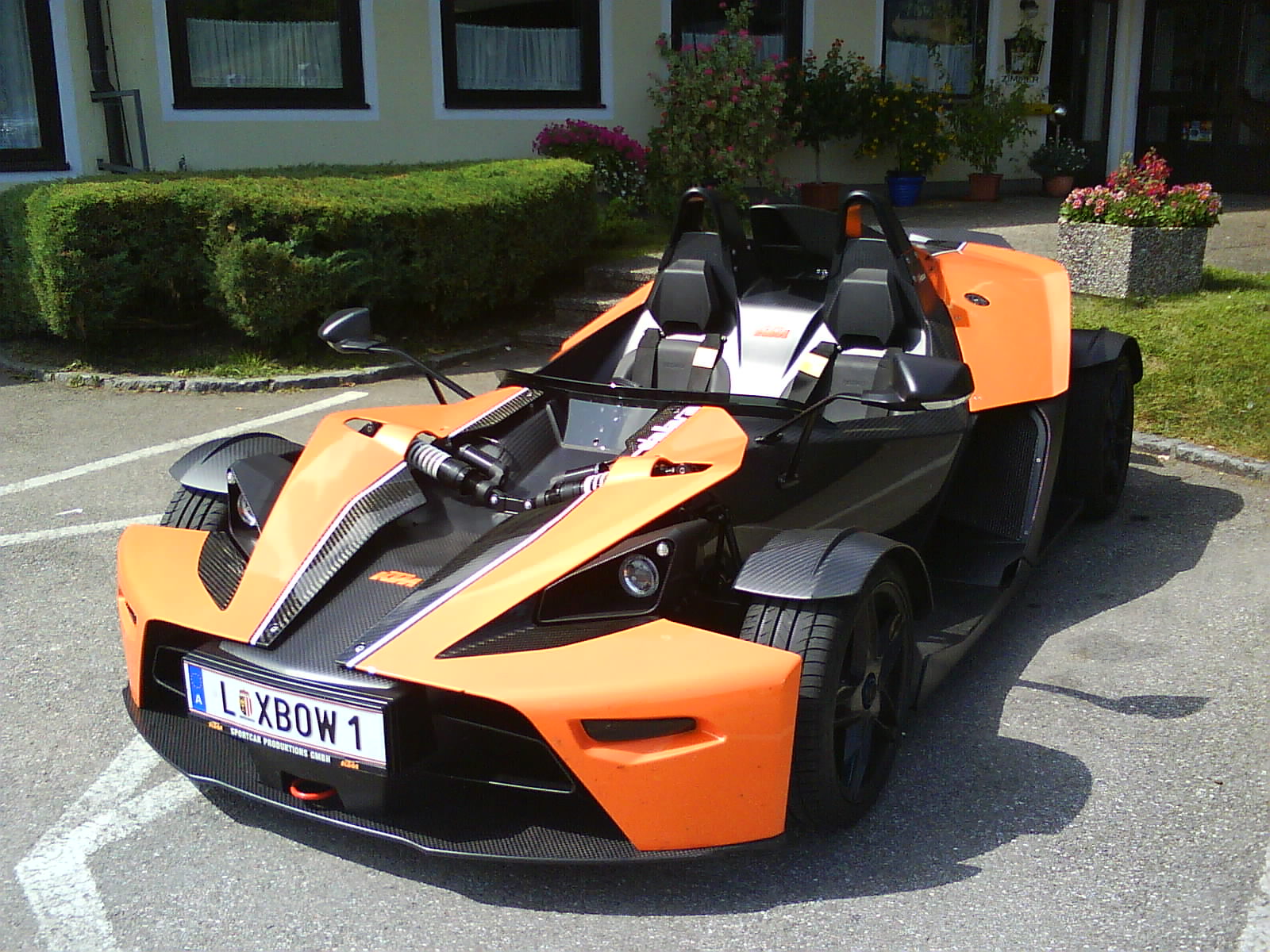 KTM X-Bow in orange, Austrian-built sports car