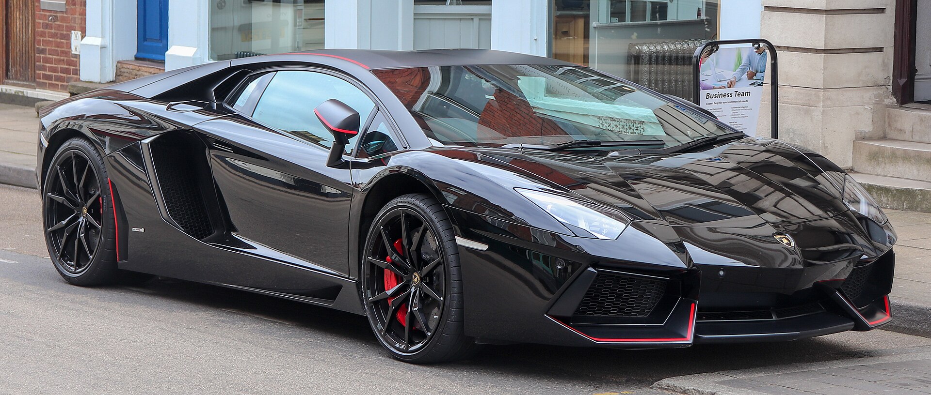 2015 Lamborghini Aventador LP700-4 Pirelli Edition, front view
