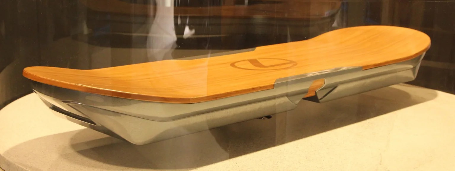 Lexus Hoverboard mockup displayed at IAA Frankfurt 2015.
