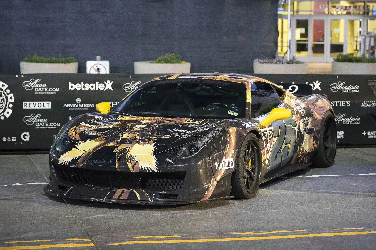 Liberty Walk Ferrari 458 Italia with widebody kit and PUR wheels