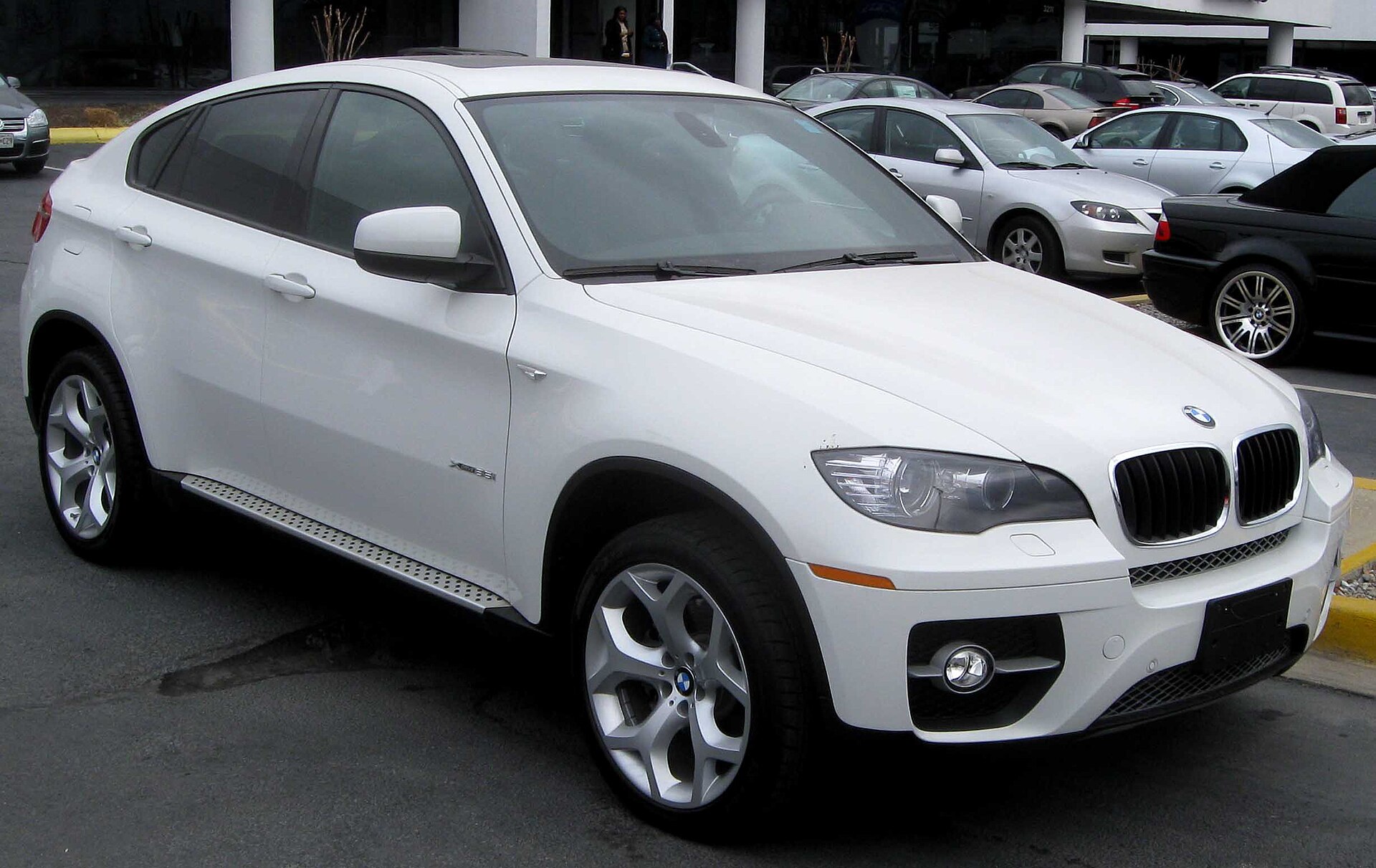 2009 BMW X6 xDrive35i, a luxury crossover from the period discussed.