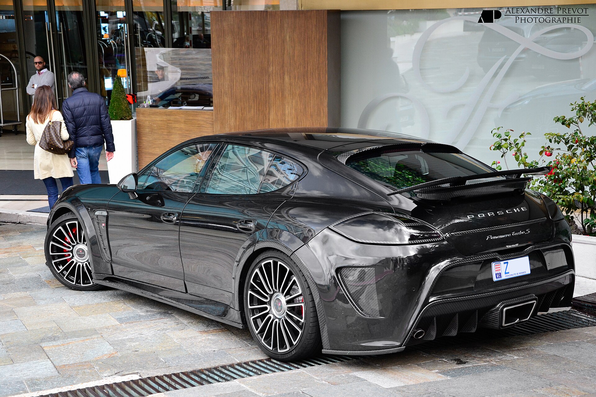 Mansory Porsche Panamera C One in blue and yellow livery