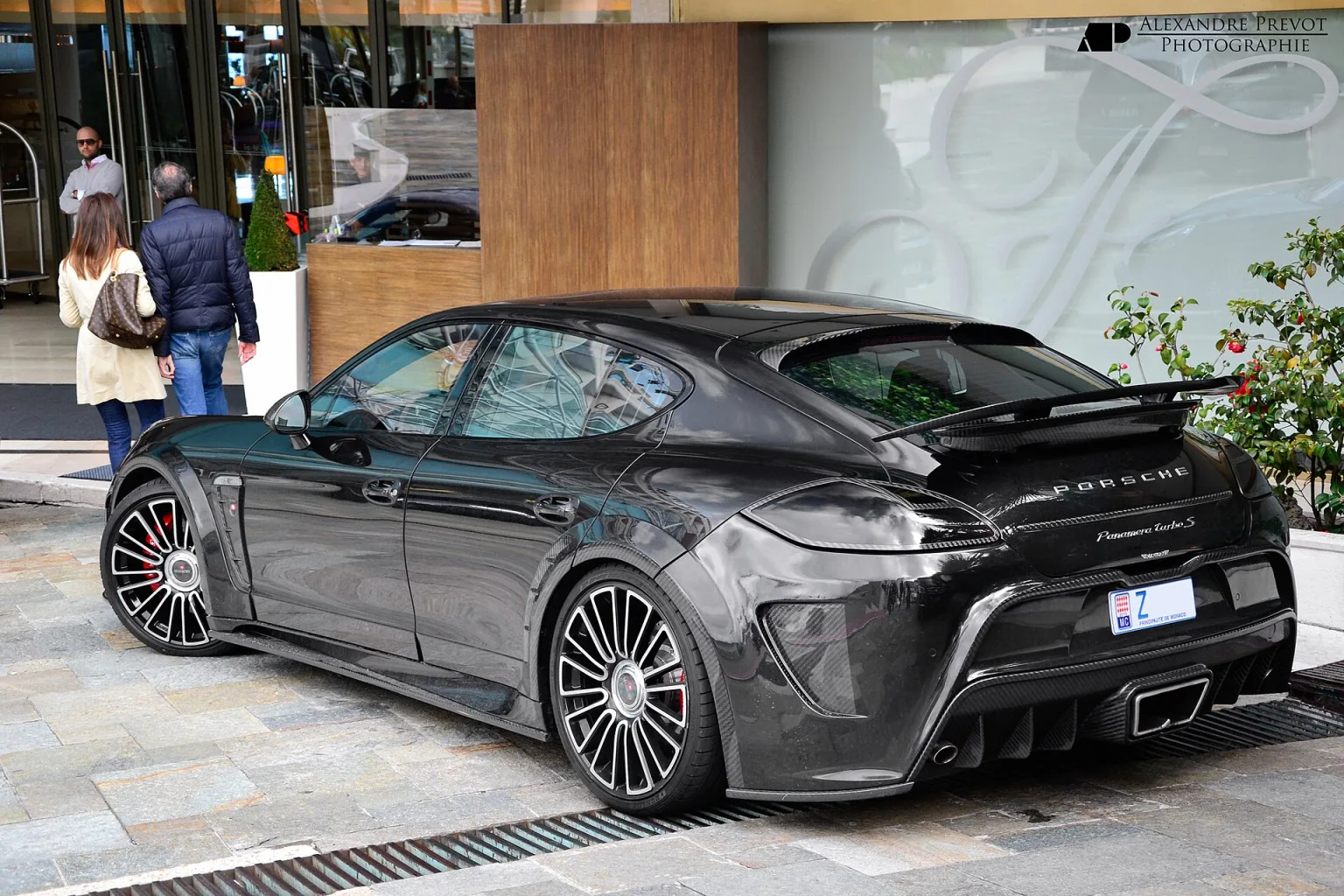 Mansory Porsche Panamera C One in blue and yellow livery