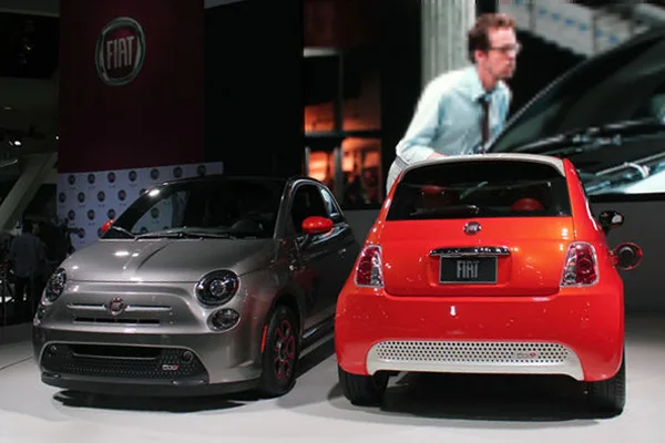 Fiat 500e at the 2012 LA Auto Show