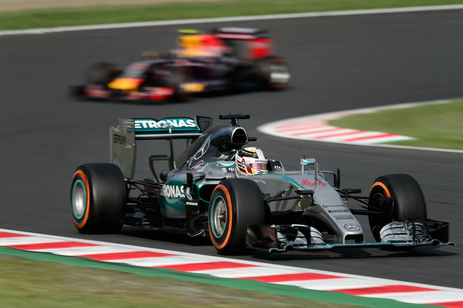 Lewis Hamilton's Mercedes F1 car from the 2014 season.
