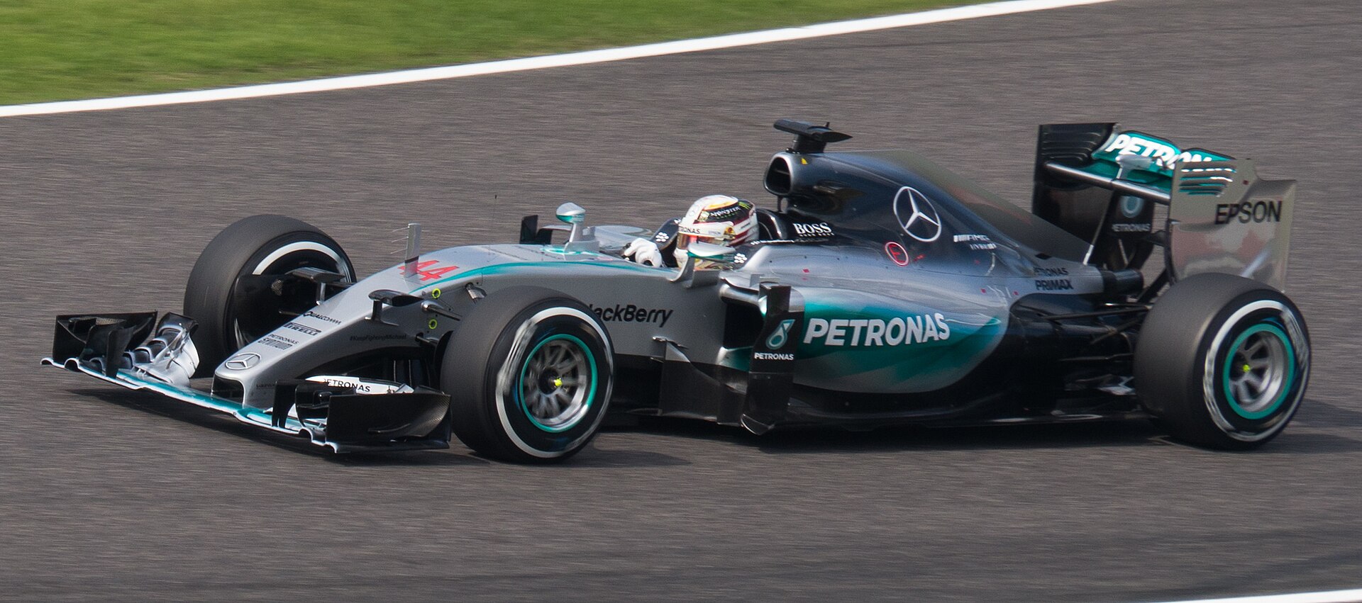 Mercedes F1 W06 Hybrid Formula One car from the 2015 season.