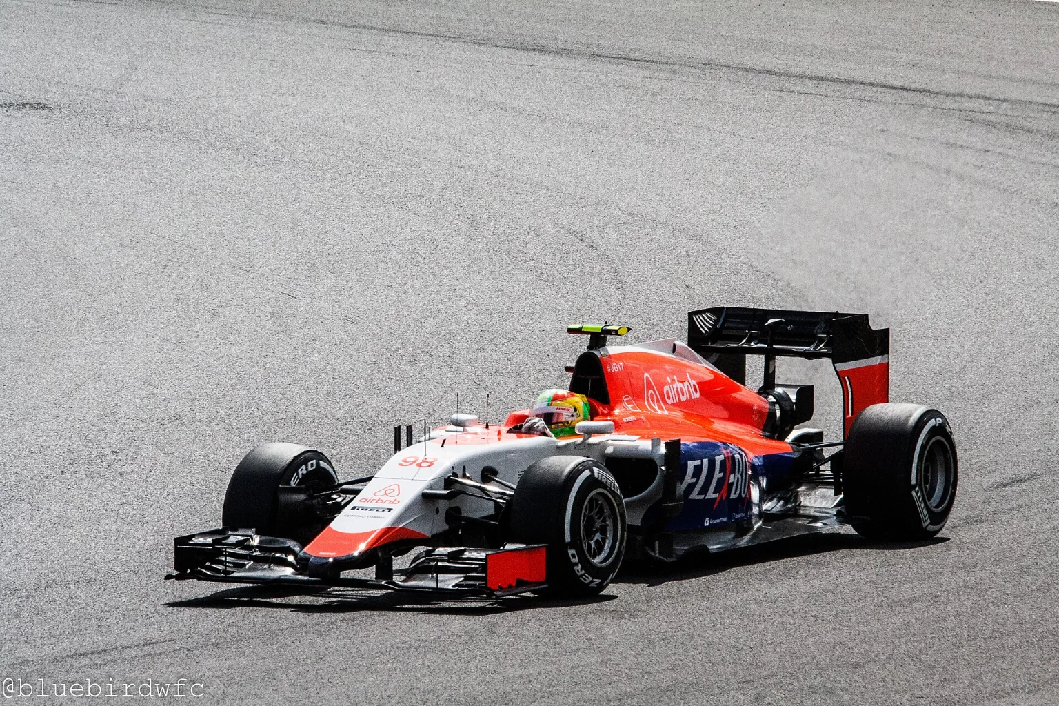 Roberto Merhi with the Manor F1 Team