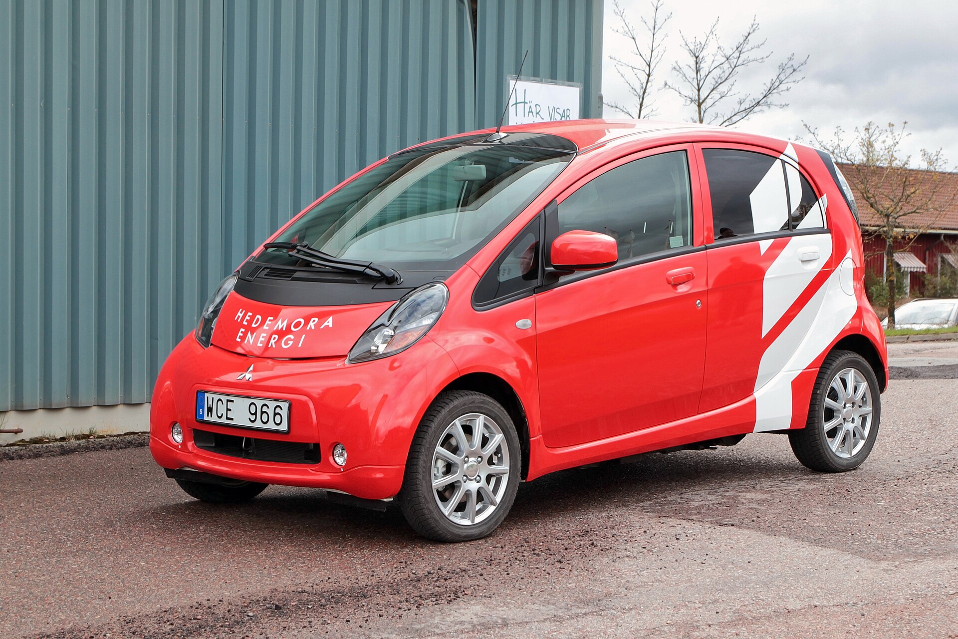 Mitsubishi i-MiEV electric car in Hedemora Energi livery