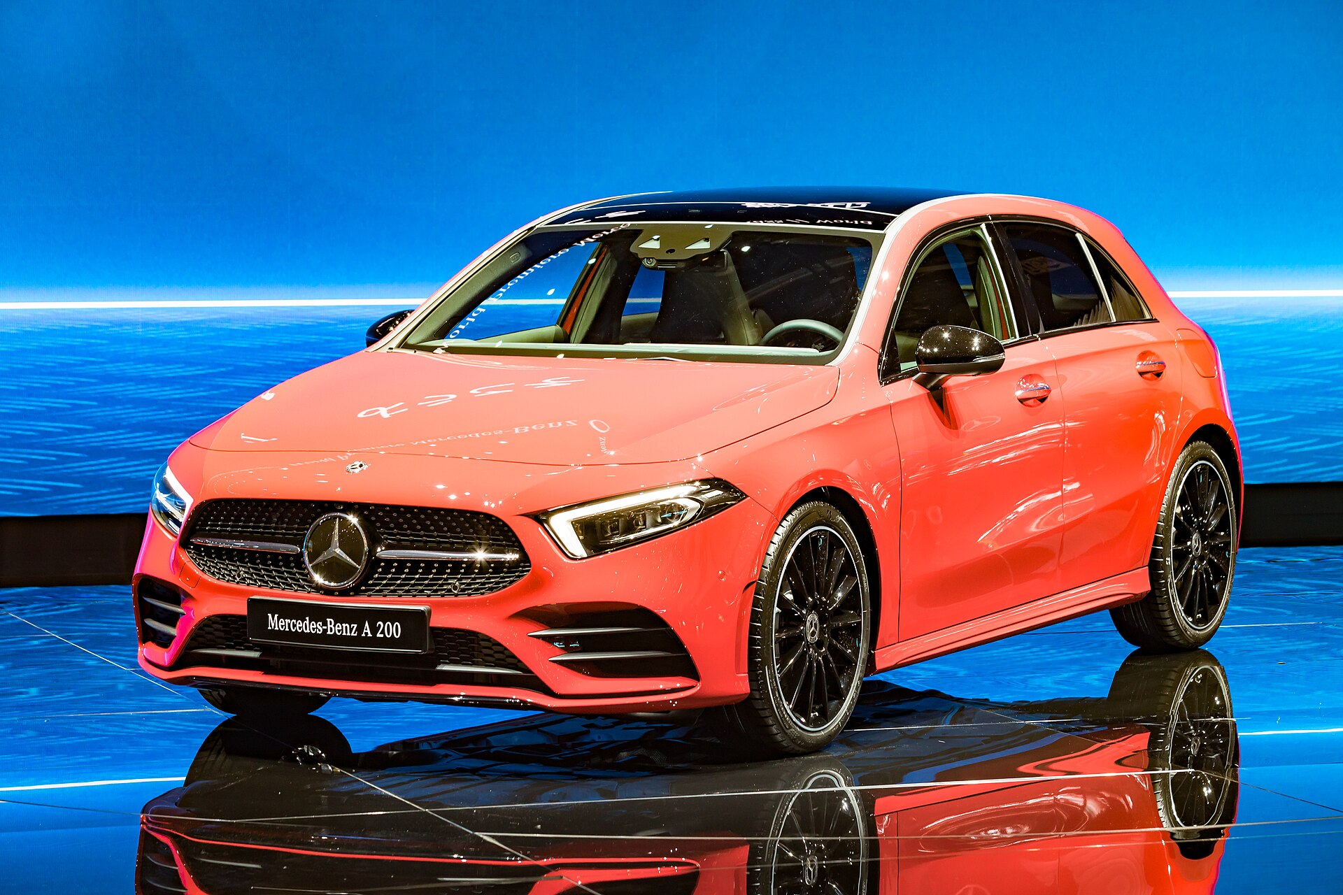 Mercedes-Benz A 200 hatchback at the 2018 Geneva Motor Show