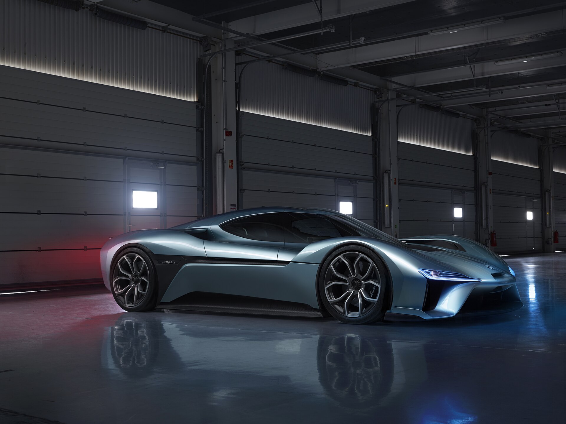 NIO EP9 electric supercar, as introduced by NextEV in 2016.