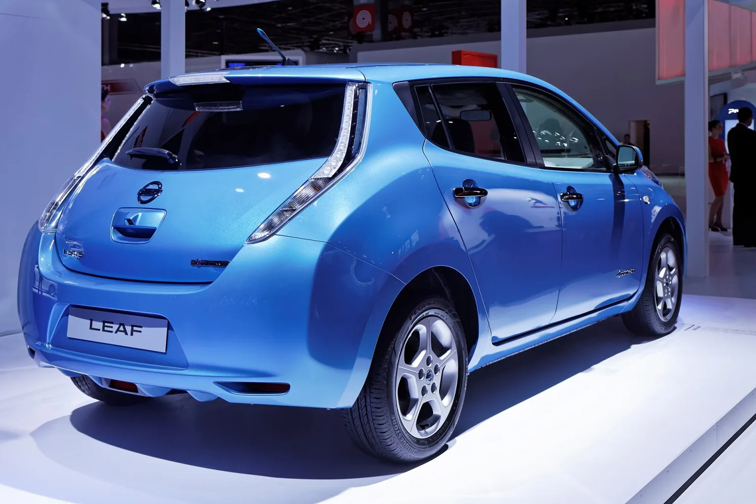 2012 Nissan Leaf, first generation (ZE0), as gifted to Team GB in 2016.