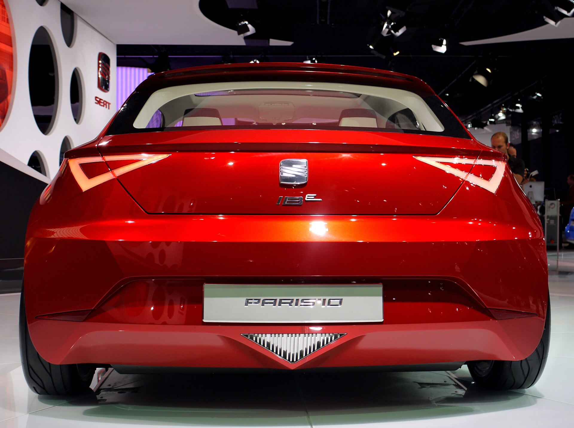 General view of the 2010 Paris Motor Show exhibition floor.