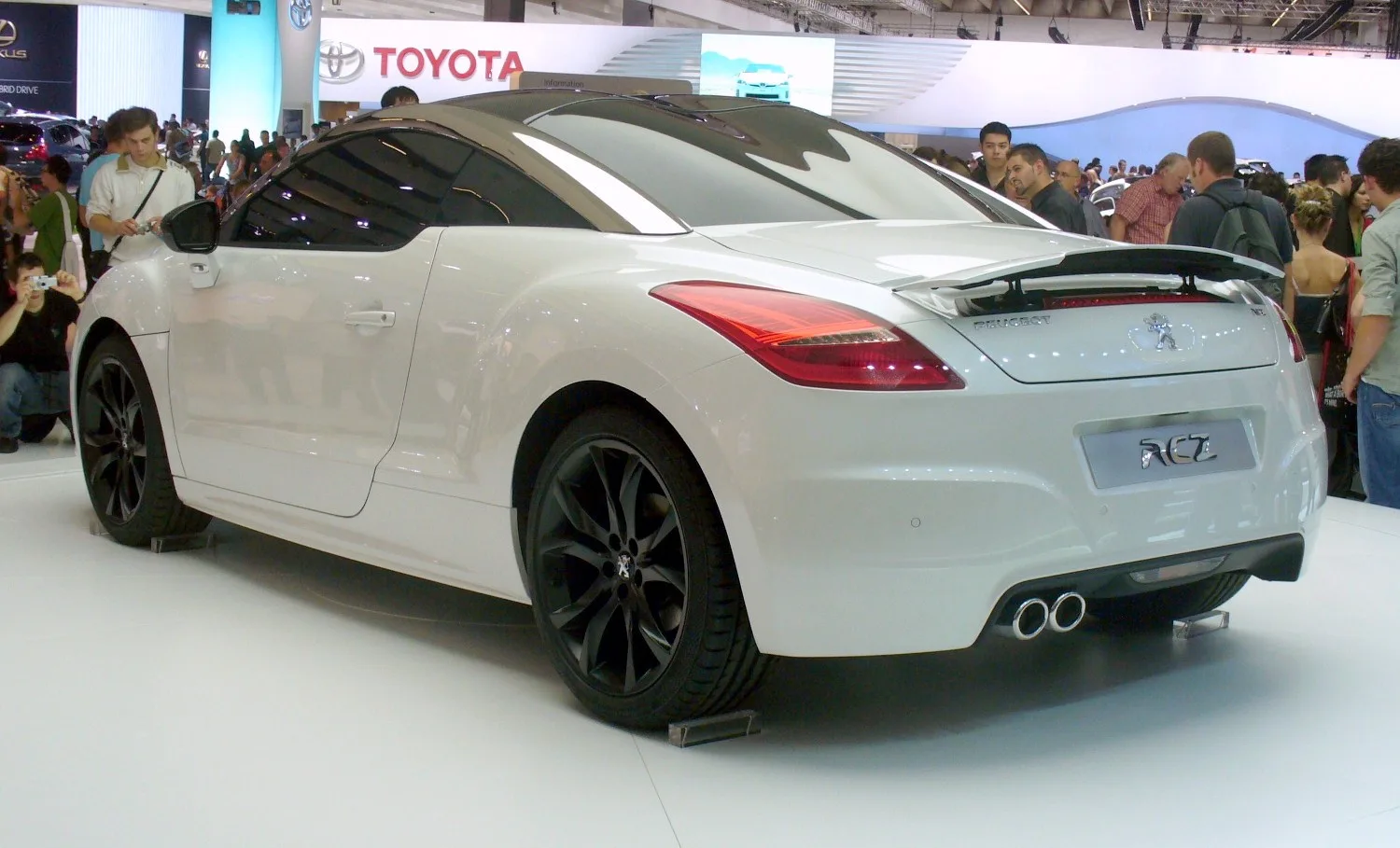 Rear view of a Peugeot RCZ