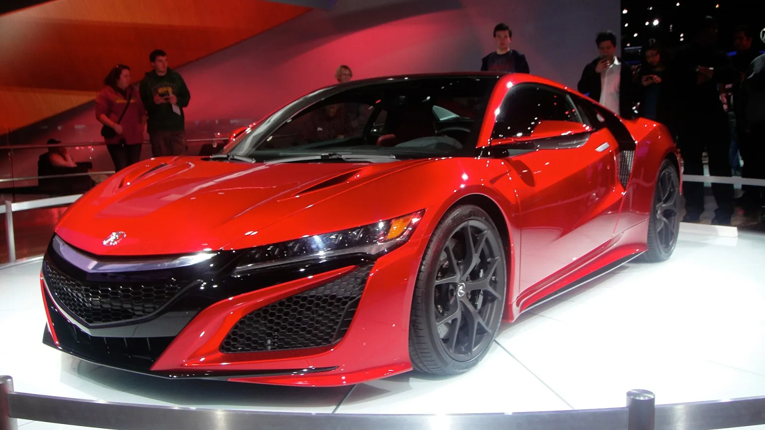 2015 Acura NSX at an auto show, second-generation model