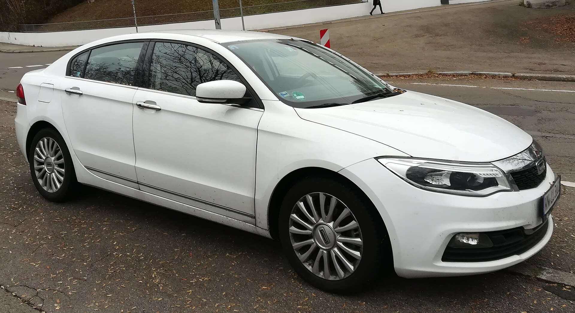 Qoros 3 Sedan in Stuttgart, front view