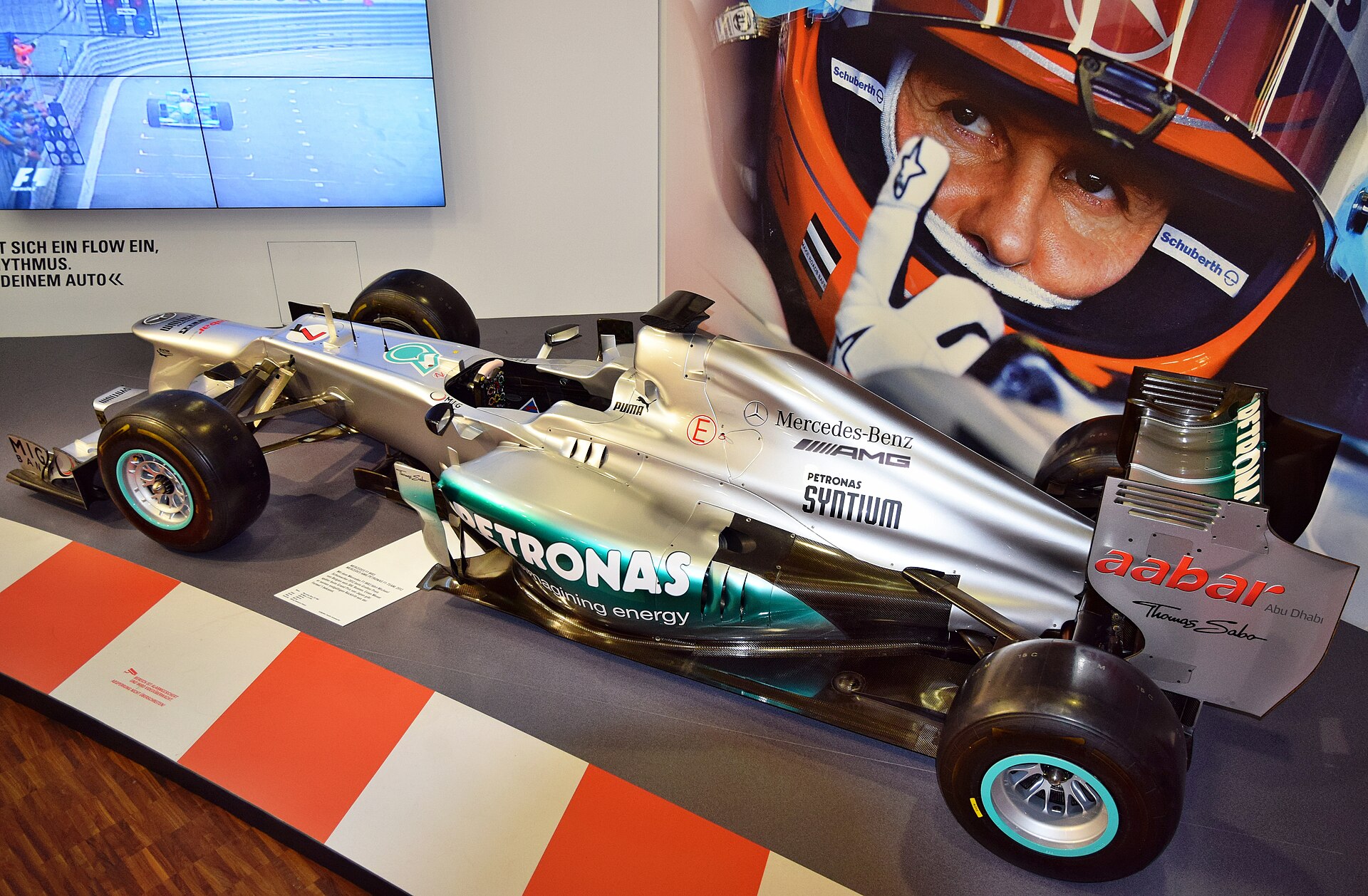 Mercedes F1 W03 driven by Schumacher in 2012