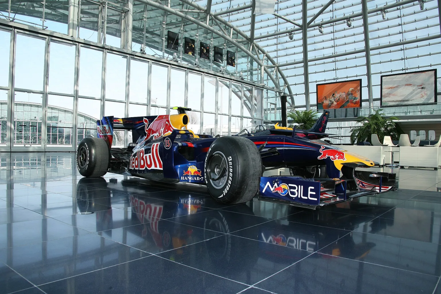 Red Bull RB5 Formula One car from the 2009 season.