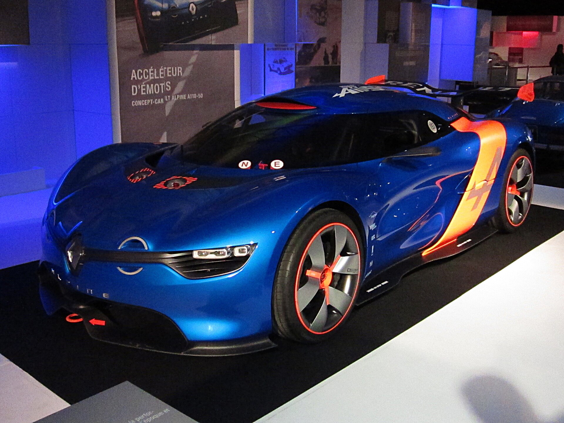 Renault Alpine A110-50 concept, front view