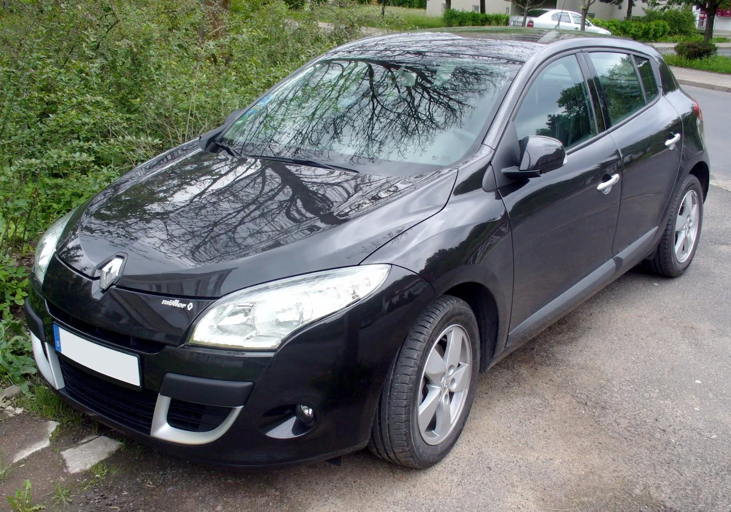 Renault Mégane III five-door hatchback, first phase, in black