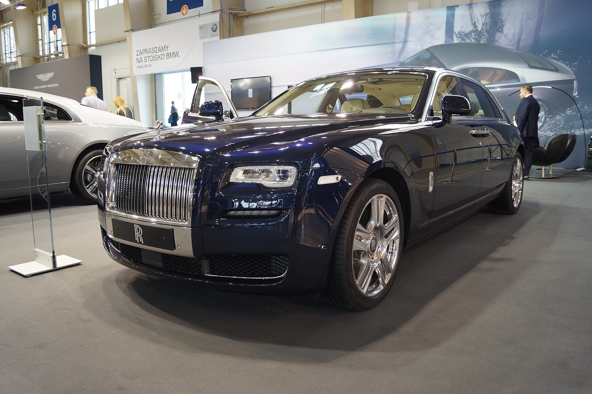Rolls-Royce Ghost sedan, modern generation, exterior view.