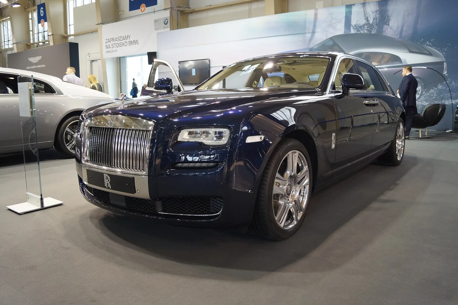 Rolls-Royce Ghost sedan, modern generation, exterior view.