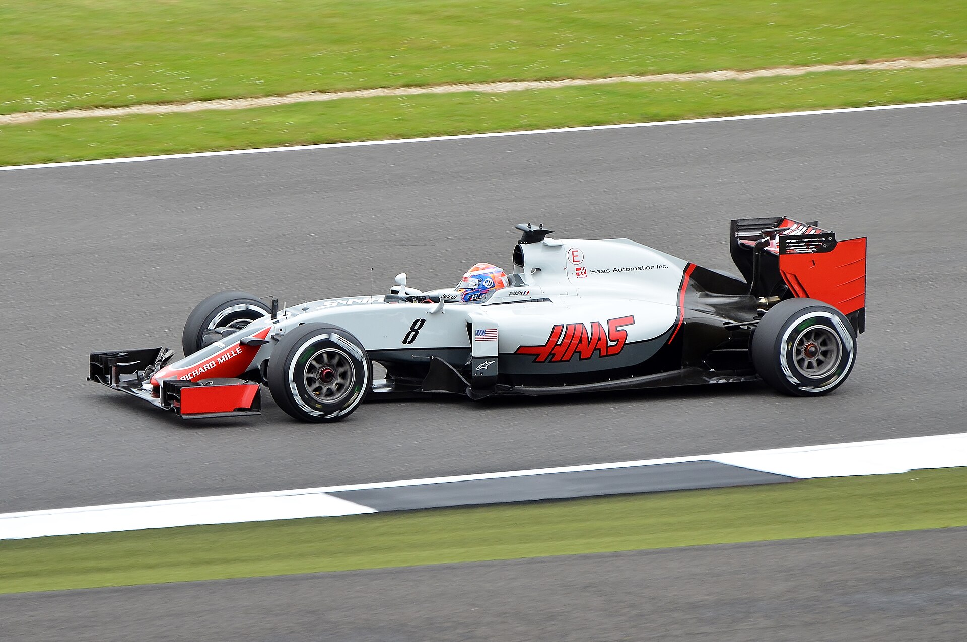 Romain Grosjean, Haas VF-16, 2016 British Grand Prix