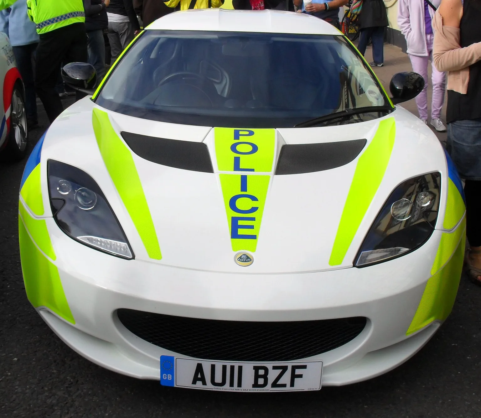 Lotus Evora S in Romanian police livery
