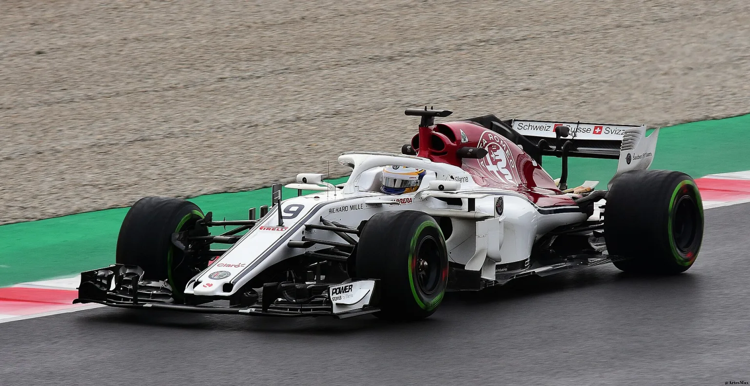 Marcus Ericsson driving the Alfa Romeo Sauber C37 during 2018 testing.