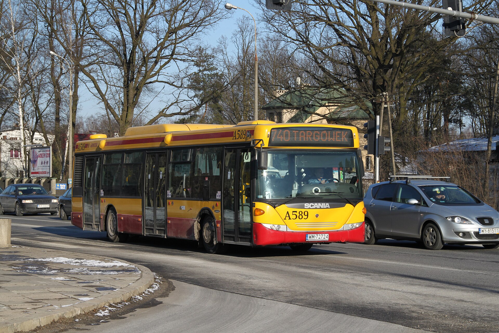 Scania CN270UB bus, similar to those produced at Słupsk plant in 2012.