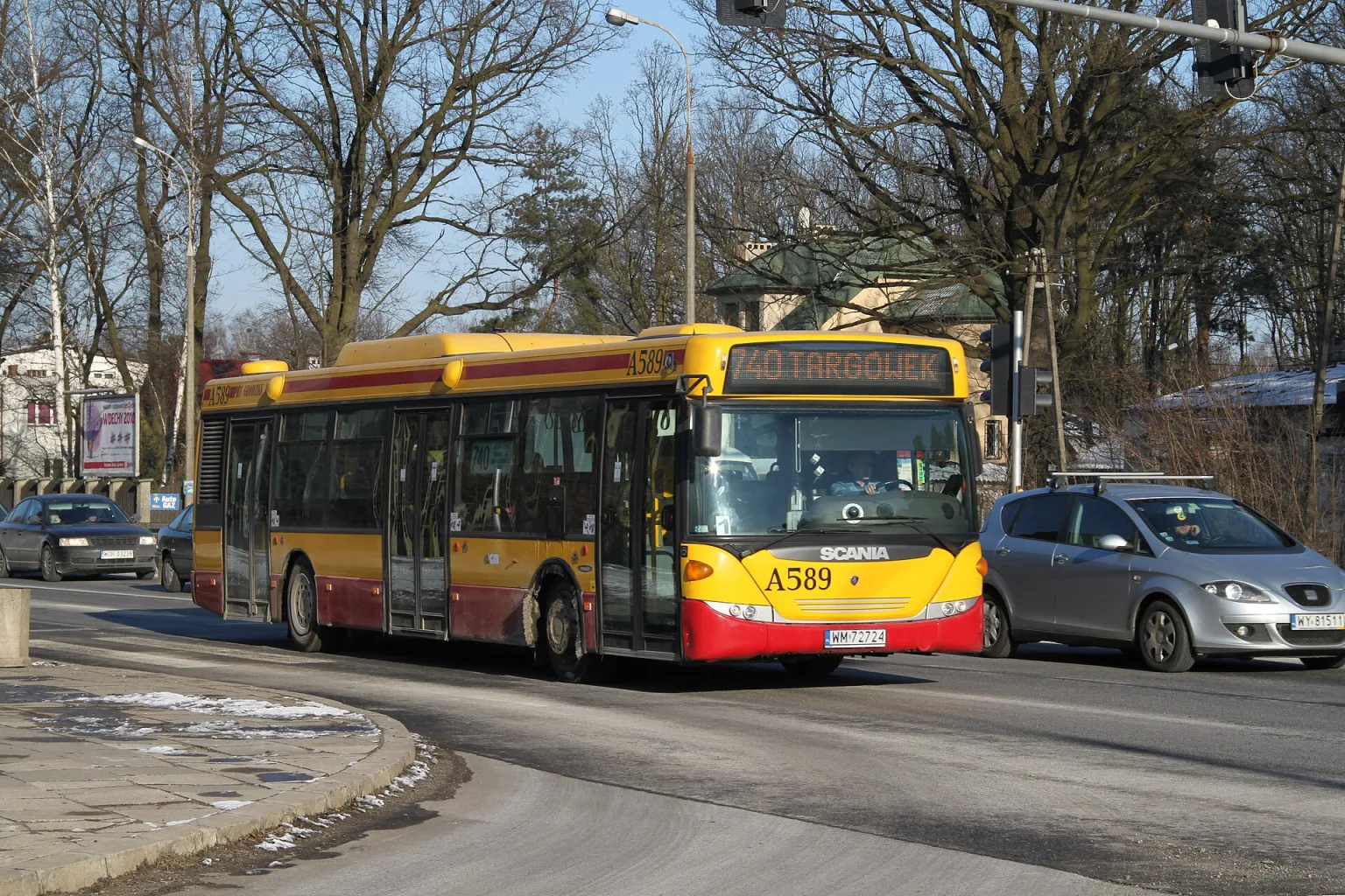 Scania CN270UB bus, similar to those produced at Słupsk plant in 2012.