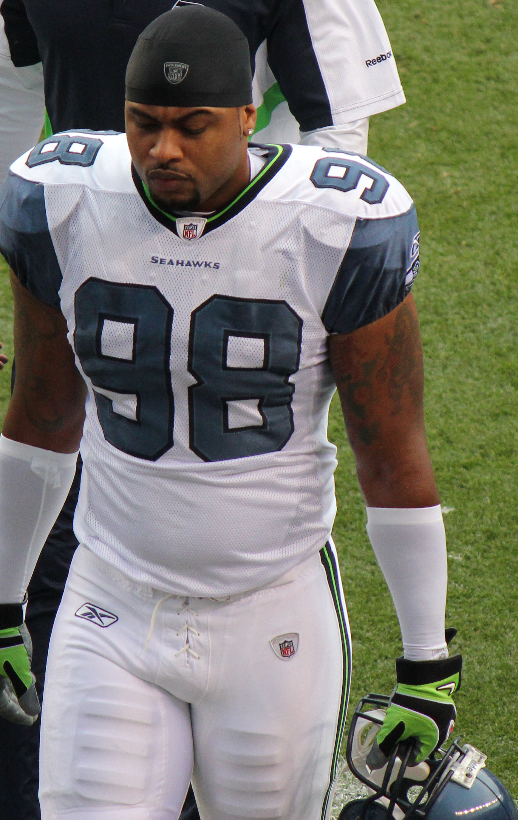 Raheem Brock in a Seahawks uniform