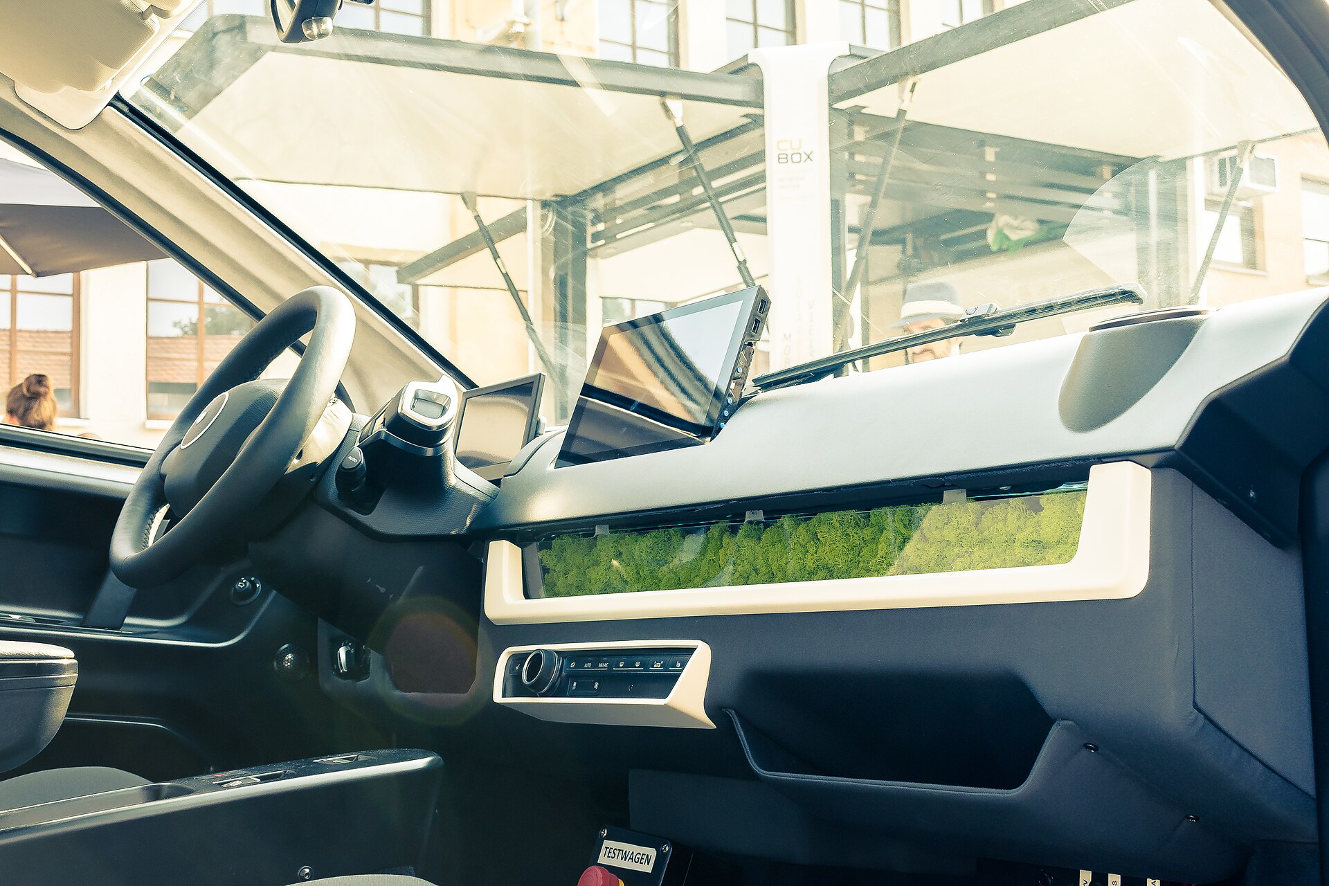 Sono Sion during a test drive in Nuremberg