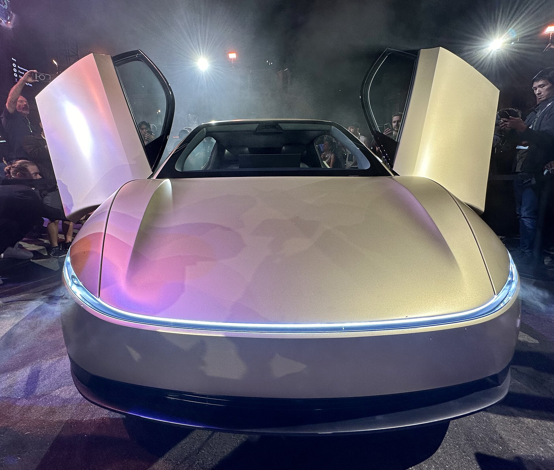 Front view of the Tesla Cybercab