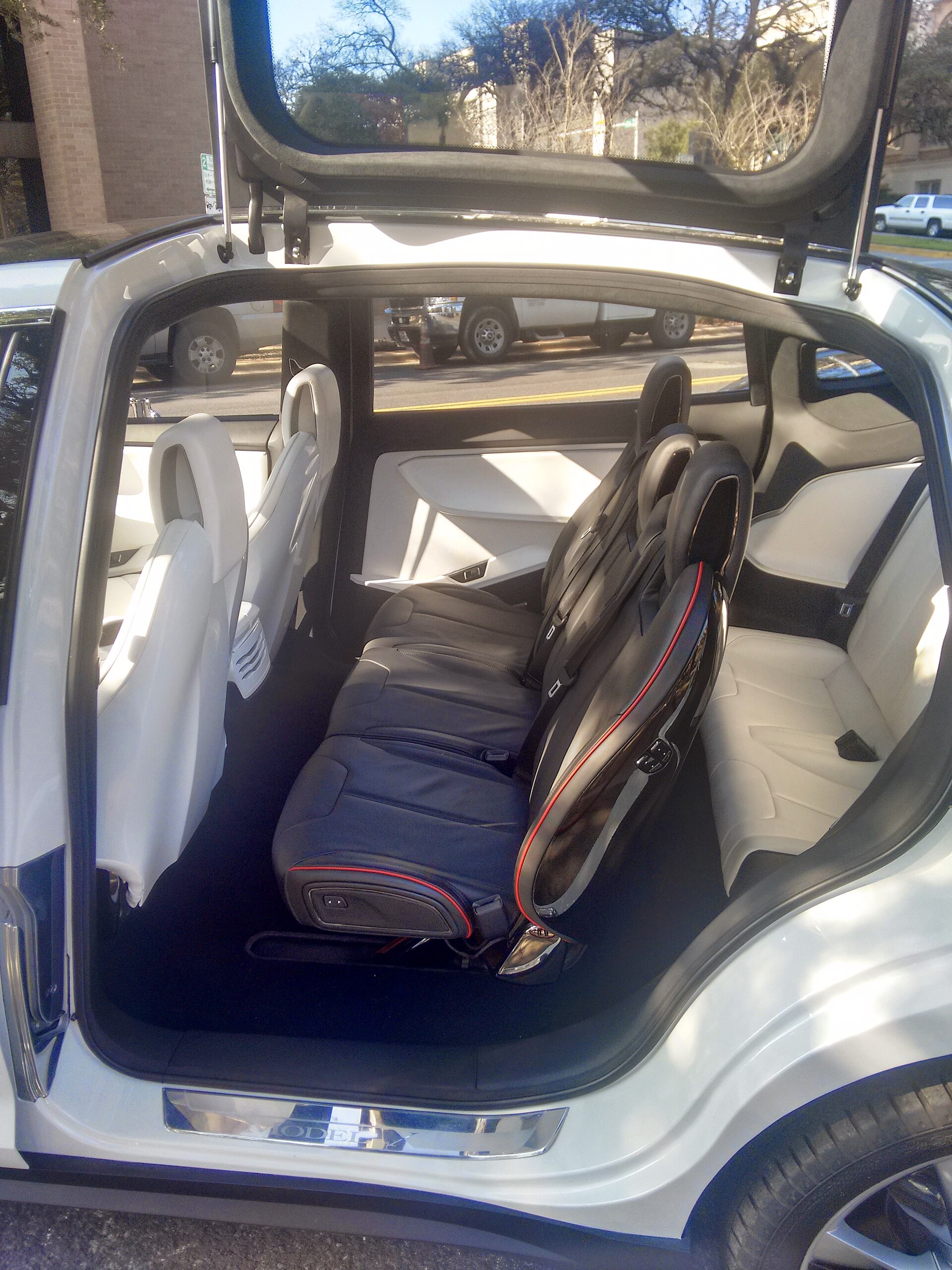 Tesla Model X prototype at the Texas Capitol, January 2015