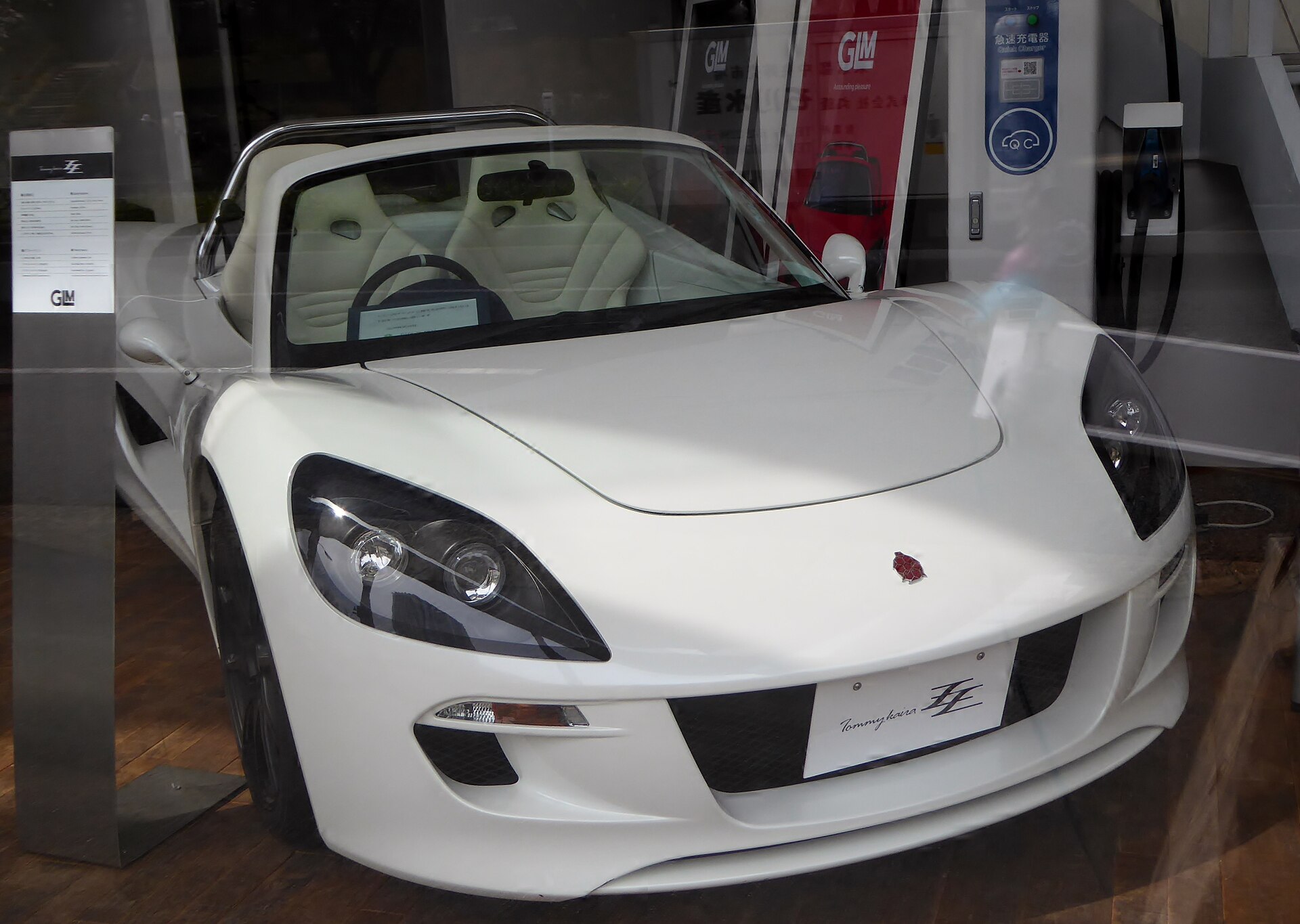 Front view of the Tommykaira ZZ EV electric roadster