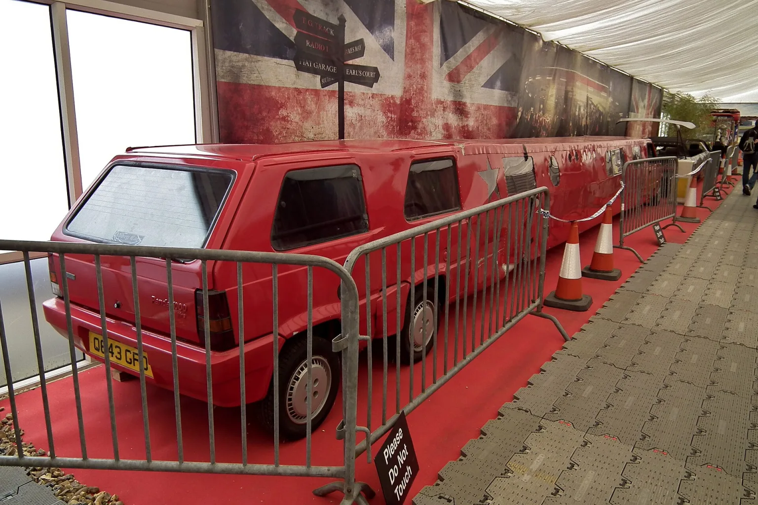 1992 Fiat Panda 1000 CLX stretched limousine from Top Gear's limo challenge.