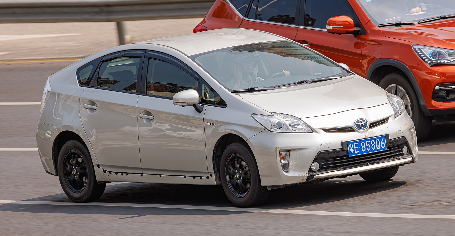 Toyota Prius (XW30) in China, third generation model from 2009.